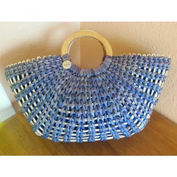 The Sak Straw Tote RARE Summer  Beach Bag GORGEOUS L@@K #1 image