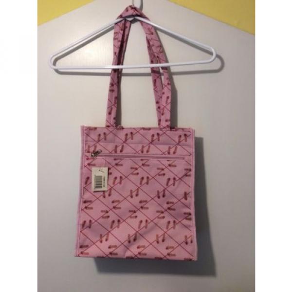 Breast Cancer Awareness Tote Pink Ribbon Flip Flops Beach Book Shopping Bag #3 image