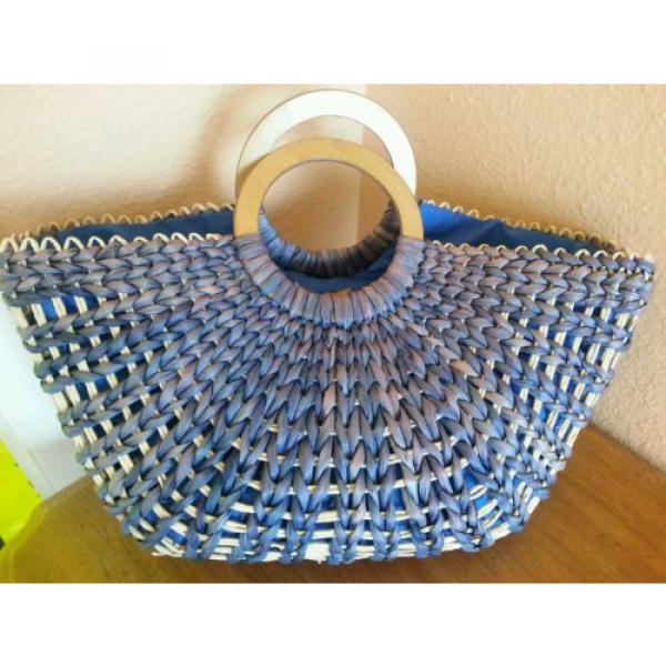 The Sak Straw Tote RARE Summer  Beach Bag GORGEOUS L@@K #4 image