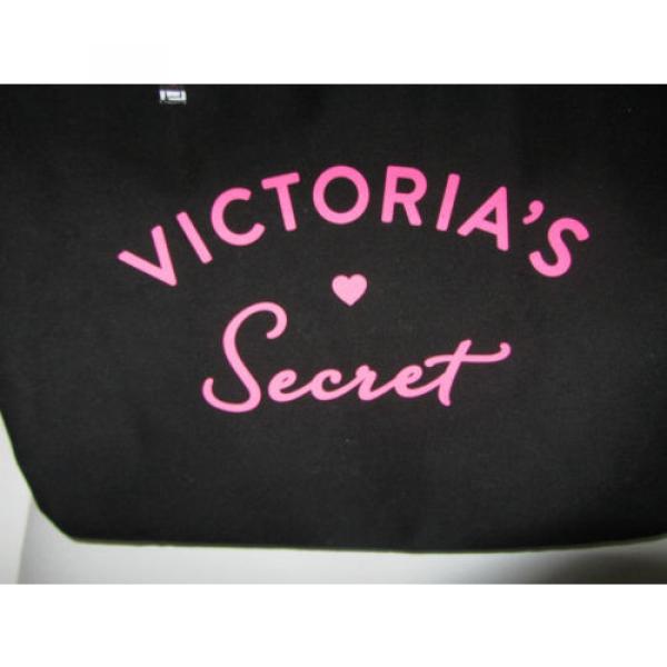 VICTORIA&#039;S SECRET WOMENS TOTE BAG PURSE BEACH BLACK NEW WITHOUT TAGS #2 image