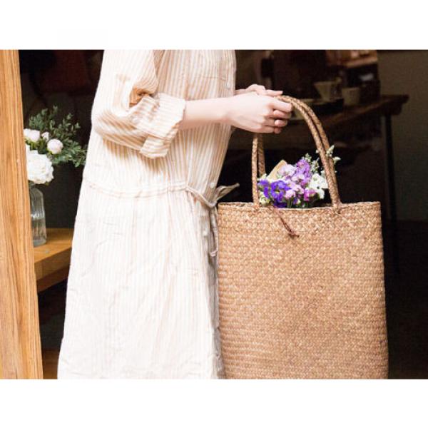 Summer Tote Woven Bag Shoulder Bag Pastoral Straw Beach Bag Handbags #5 image