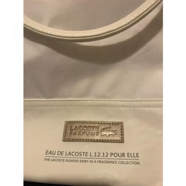 New Lacoste Perfume Pour Elle Tote Bag White Gym Travel Beach  Medium Hot Deal #2 image