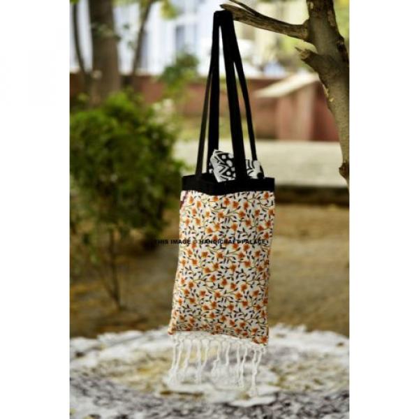 Indian Bags Women Cotton Ethnic Hippie Roundie Bag Towel Beach Bag Shoulder Bag #3 image