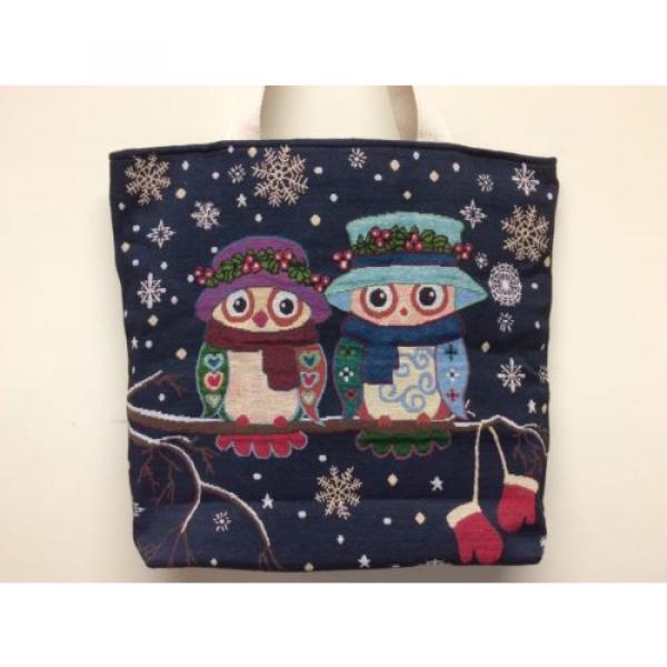 Women&#039;s Canvas Shopping Bag Owls Canvas Tote Bag, Beach Bag,owls Tote Bag #2 image