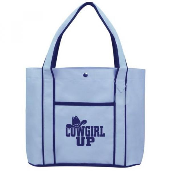 Cowgirl Up with Hat  Fashion Tote Bag Shopping Beach Purse #2 image