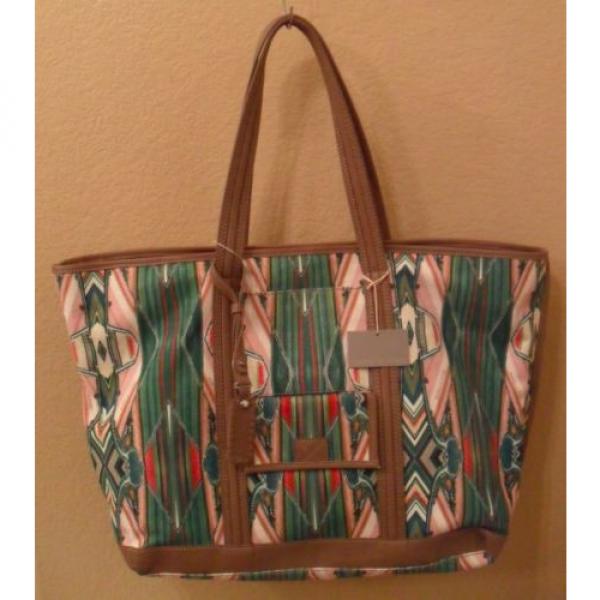 NWT ISABELLA FIORE Beach Horizon Canvas Tote Bag Handbag NEW (MAKE AN OFFER) #1 image