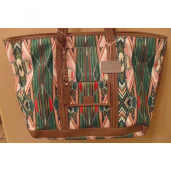 NWT ISABELLA FIORE Beach Horizon Canvas Tote Bag Handbag NEW (MAKE AN OFFER) #4 image