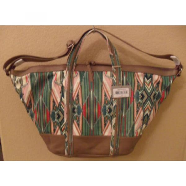 NWT ISABELLA FIORE Beach Horizon Canvas Satchel Bag Handbag NEW (MAKE AN OFFER) #1 image