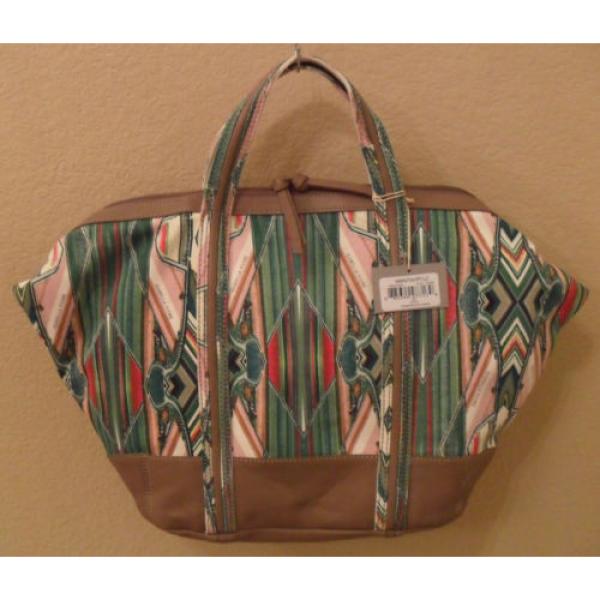 NWT ISABELLA FIORE Beach Horizon Canvas Satchel Bag Handbag NEW (MAKE AN OFFER) #3 image