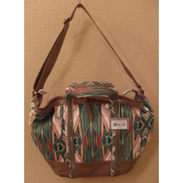 NWT ISABELLA FIORE Beach Horizon Canvas Satchel Bag Handbag NEW (MAKE AN OFFER) #4 image