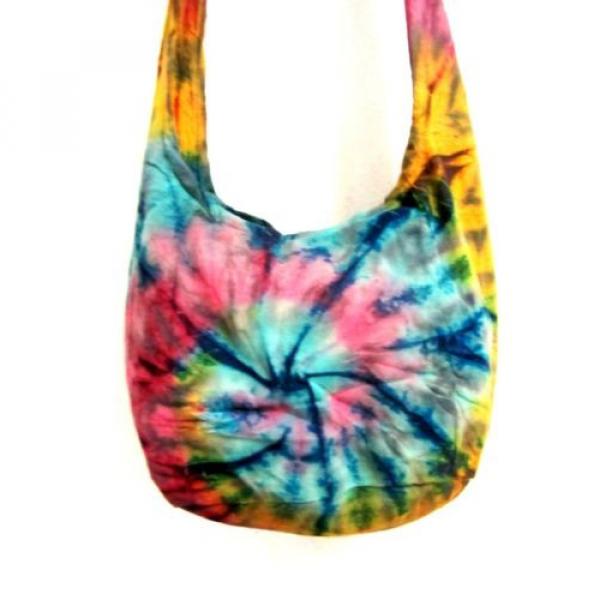 pp 66 SHOULDER BAG SLING BEACH HOBO TIE DYE UNIQUE UNISEX GYPSY S CROSSBODY MEN #3 image