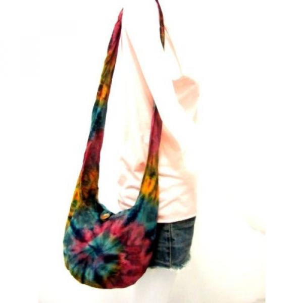 pp 66 SHOULDER BAG SLING BEACH HOBO TIE DYE UNIQUE UNISEX GYPSY S CROSSBODY MEN #5 image