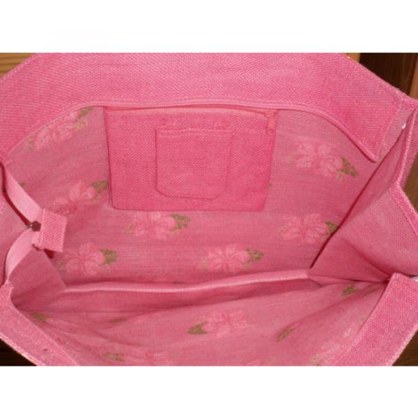 CAPPELLI  HANDBAG LARGE TOTE BEACH BAG PINK NWT #2 image