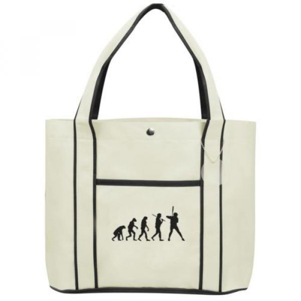 Evolution Baseball Softball   Fashion Tote Bag Shopping Beach Purse #3 image