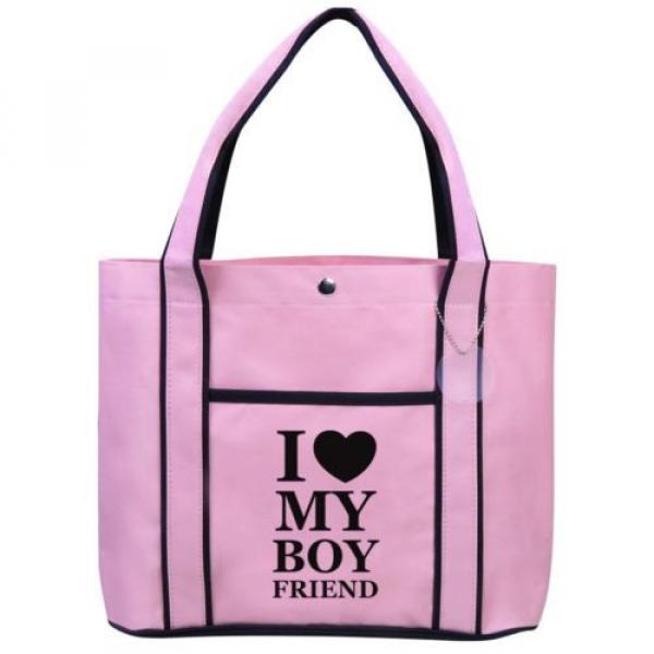 I Love My Boyfriend Fashion Tote Bag Shopping Beach Purse #1 image