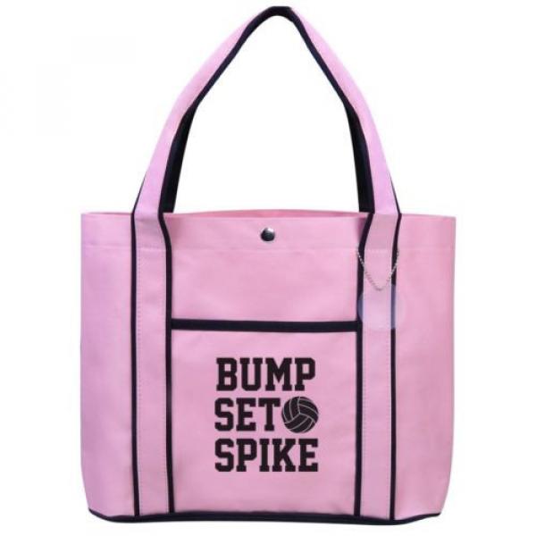 Bump Set Spike Volleyball  Fashion Tote Bag Shopping Beach Purse #1 image