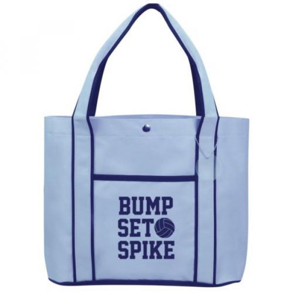 Bump Set Spike Volleyball  Fashion Tote Bag Shopping Beach Purse #2 image