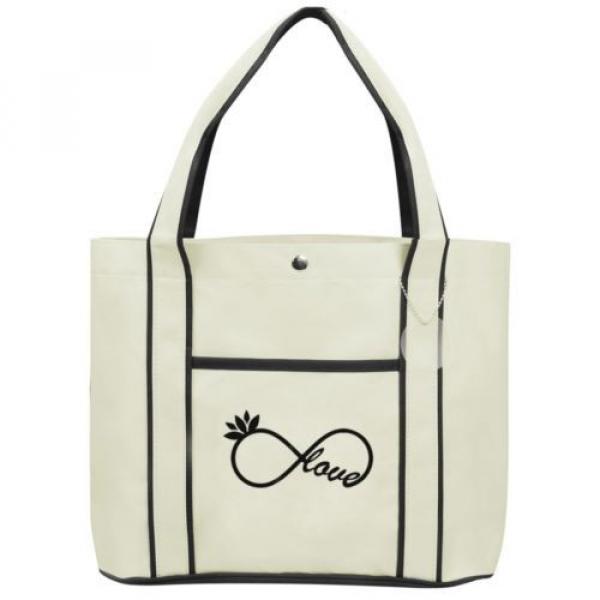 Infinity Love Yoga  Fashion Tote Bag Shopping Beach Purse #3 image