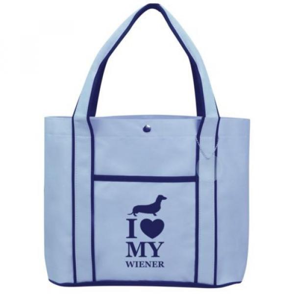 I Love My Wiener Dachshund Fashion Tote Bag Shopping Beach Purse #2 image