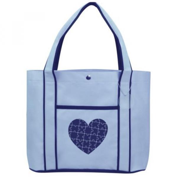 Heart Puzzle Autism  Fashion Tote Bag Shopping Beach Purse #2 image