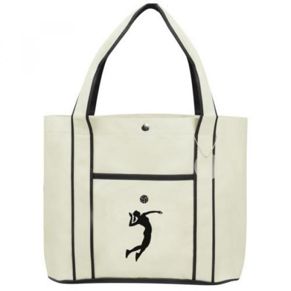 Female Volleyball Player   Fashion Tote Bag Shopping Beach Purse #3 image