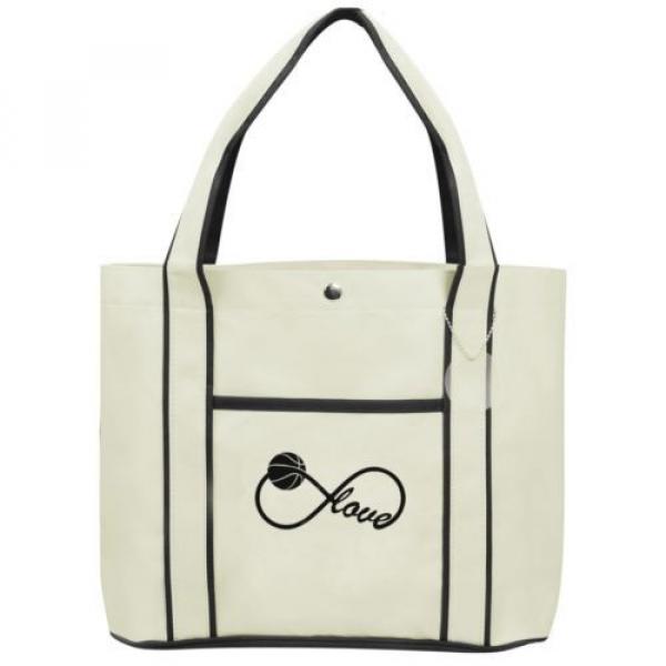 Infinite Infinity Love For Basketball Fashion Tote Bag Shopping Beach Purse #3 image