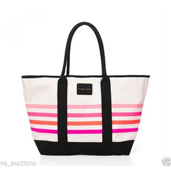 $85 BRAND NEW!!! ~VICTORIA&#039;S SECRET~ SUNKISSED LOGO BEACH SHOPPING BAG TOTE #3 image