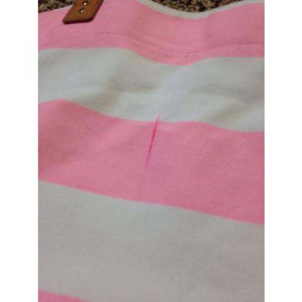 Victoria&#039;s Secret Tote Shoulder Bag Angels Have Landed On The Beach Stripe Pink #3 image