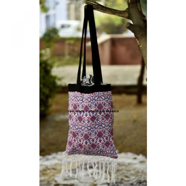 Ombre Mandala Indian Bag Ethnic Tapestry Bag For Round Beach Bag Carry Shopping #3 image