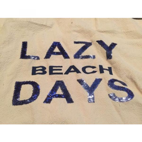 Lane Bryant Lazy Beach Days Sequin Tote Bag **NEW** #2 image