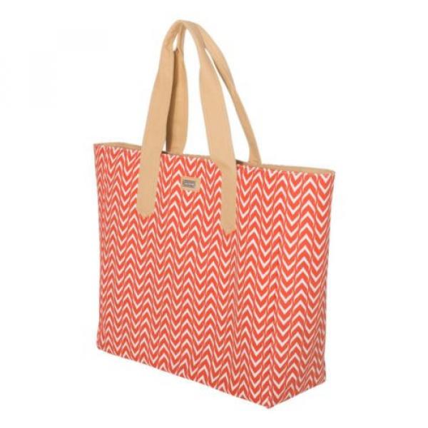 Ame &amp; Lulu Day Tote - Astor Tangerine Orange Chevron Purse diaper Beach bag #1 image