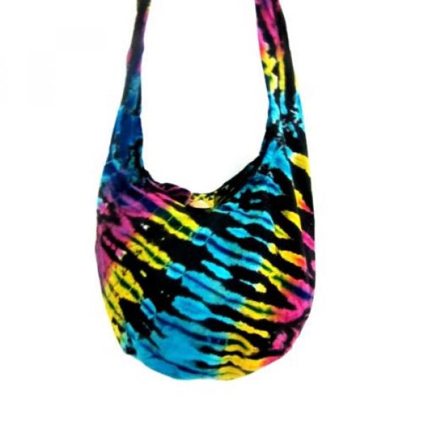 ZM 05 SHOULDER BAG SLING UNISEX HOBO TIE DYE MEN UNIQUE PARTY TRIP GYPSY BEACH #2 image