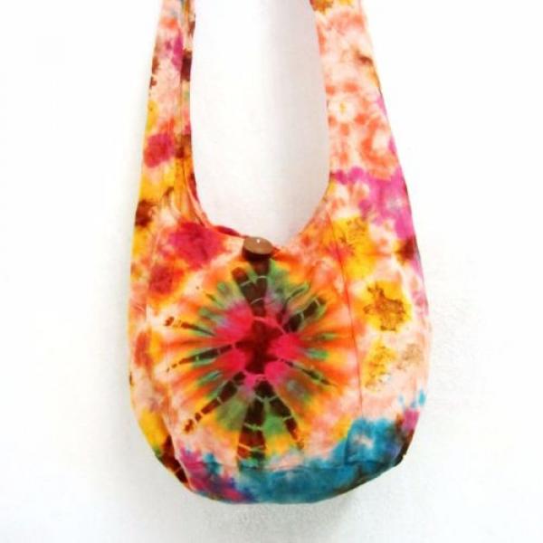 pp 44 SHOULDER BAG SUMMER HOBO TIE DYE THAI PARTY GYPSY EASY LIFE LADY BEACH NEW #2 image