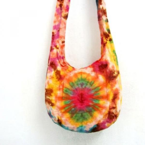 pp 44 SHOULDER BAG SUMMER HOBO TIE DYE THAI PARTY GYPSY EASY LIFE LADY BEACH NEW #3 image