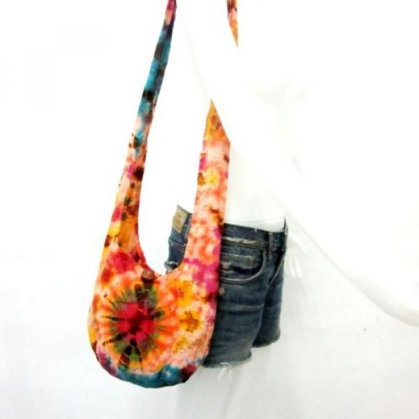 pp 44 SHOULDER BAG SUMMER HOBO TIE DYE THAI PARTY GYPSY EASY LIFE LADY BEACH NEW #4 image