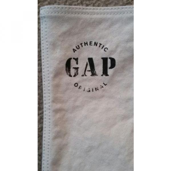 GAP SET of TWO Cotton Canvas Blue Beach Pool Shopping Tote Handbag Utility Bag #4 image