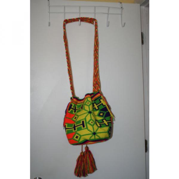 #2 Mochila Wayuu Handmade Colombian Lg Beach Tote Crossbody Bag Boho Chic Casual #3 image