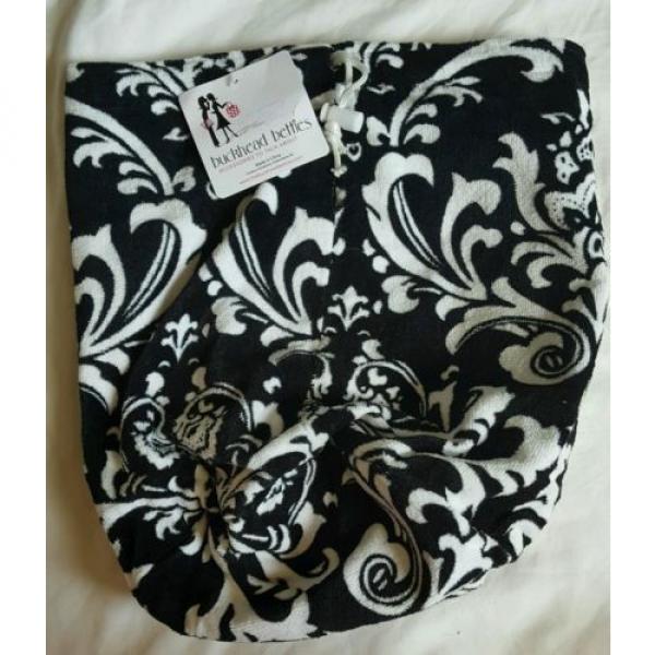 New Buckhead Betties Bag Beach Tote * Terry Ditty Black White Drawstring Closure #1 image