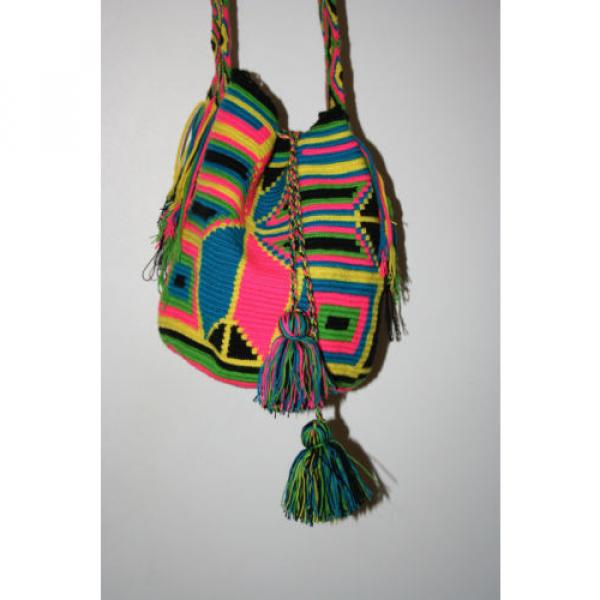 #1 Mochila Wayuu Handmade Colombian Lg Beach Tote Crossbody Bag Boho Chic Casual #1 image