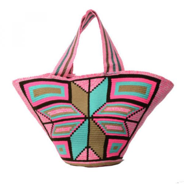 Authentic WAYUU X-Large Beach Mochila Bag 100% Colombian Finest Handmade 2265 #1 image