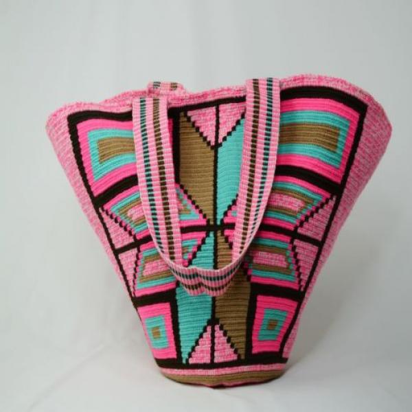 Authentic WAYUU X-Large Beach Mochila Bag 100% Colombian Finest Handmade 2265 #5 image