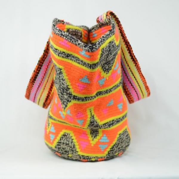 Authentic WAYUU X-Large Beach Mochila Bag 100% Colombian Finest Handmade 2266 #2 image