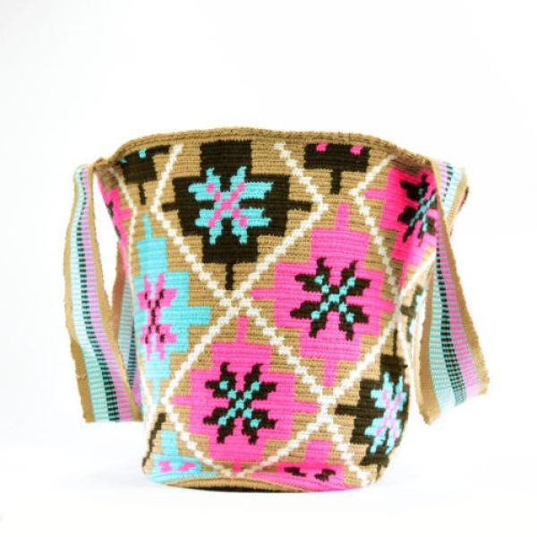 Authentic WAYUU X-Large Beach Mochila Bag 100% Colombian Finest Handmade 1565 #1 image