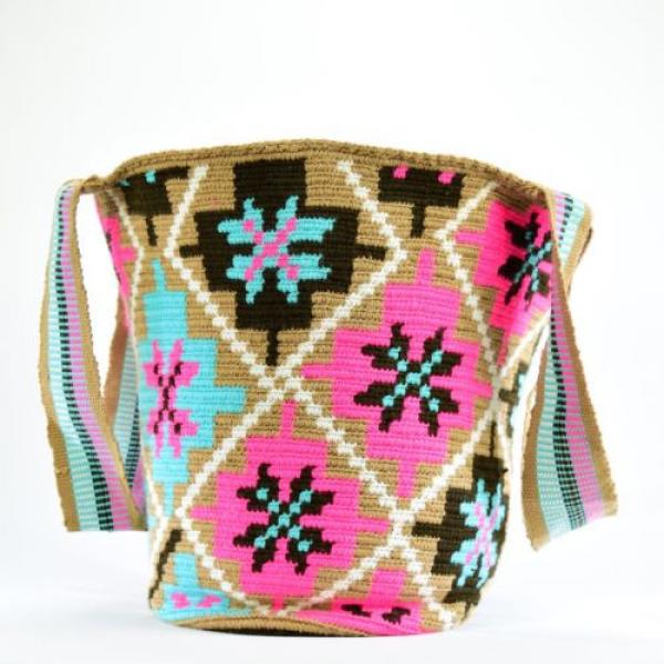 Authentic WAYUU X-Large Beach Mochila Bag 100% Colombian Finest Handmade 1565 #2 image