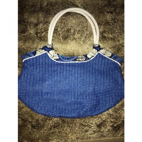 VERA BRADLEY Blue Bayou Beach Tote PURSE Bag #3 image