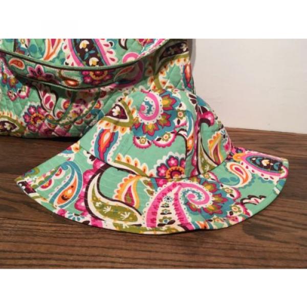 Vera Bradley Tutti Frutti Sweet Treat Tote Shoulder Bag &amp; Matching Sun Beach Hat #2 image