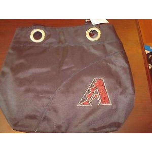 ARIZONA DIAMONDBACKS  GLITTER LOGO black neW  style shopping bag PURSE BEACH #1 image