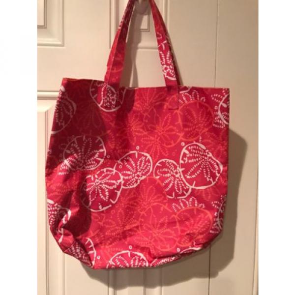 Lilly Pulitzer For Estee Lauder Pink Sand Dollar Print Beach Bag Tote #2 image