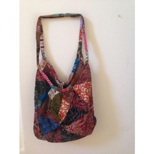 Quilt Patchwork Hippie Hobo/ Shoulder Bag Beach Travel Bag /Grocery Shopping Bag #2 image