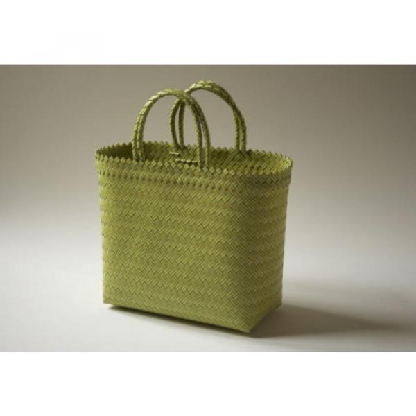 Yellow and Green Handwoven Tote, Beach, Market Bag, Steven Alan, Madewell #2 image